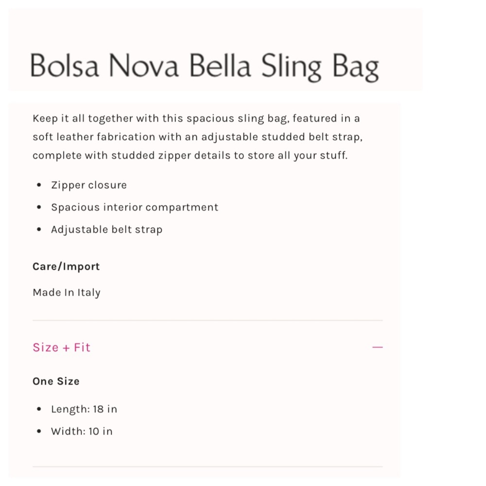 Bolsa Nova Bella Sling Bag - Picture 15 of 15